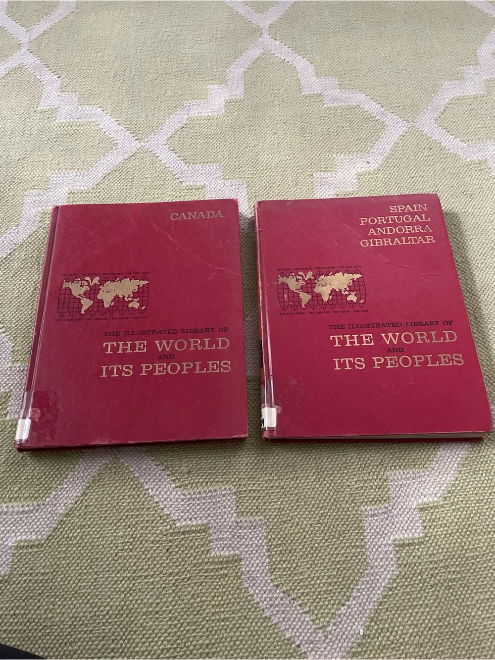 Classic Red Hardcover Book Set - The World and Its Peoples